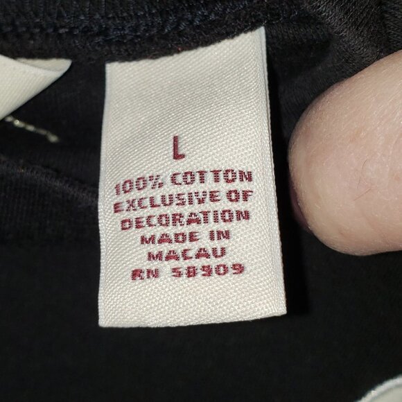 Bechamel Women's Black Long Sleeve Christmas Mock Turtleneck Sweatshirt - L - Picture 5 of 5